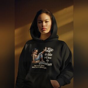 Gildan Black Hoodie with Graphic Design